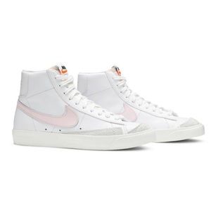 Nike Blazer High Tops with Pink Tick